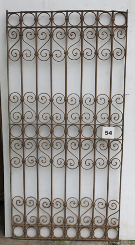 Wrought iron panel